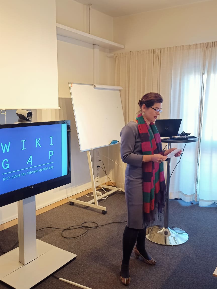 SQWikimediansUG's tweet photo. 🙏 Falenderojmë përzemërsisht ambasadoren @EHstad që na mirëpriti në @SwedeninAL për të folur e shkruar artikuj për Ditën Ndërkombëtare të Gruas.
Falenderojmë @EdliraÇepani dhe @SanxhakuDeni  që folën  për rëndësinë e hendekut gjinor në Shqipëri. 😀

#WikiGap #gendergap #WoALUG https://t.co/5qTYoZIiBE