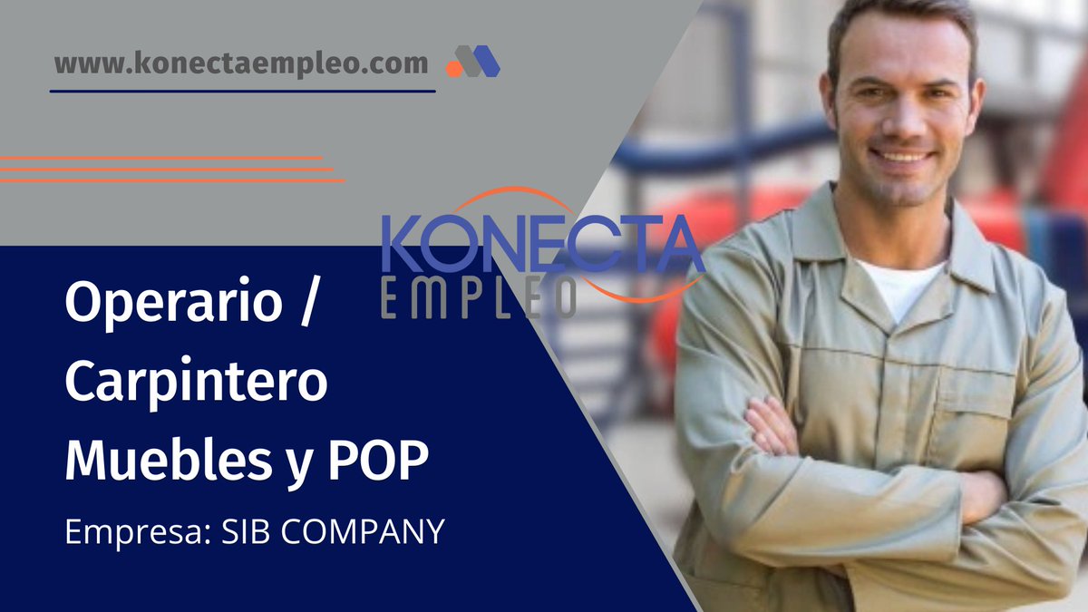 KonectaEmpleo's tweet photo. ¡Oportunidad de empleo para El Salvador!
Para mayor detalle sobre las plazas y aplicar a ellas ingresa en el siguiente enlace: 
Operario / Carpintero Muebles y POP https://t.co/WiwTcyqvIt  
#trabajosv #konectaempleo #empleosv #vacantes #busquedadeempleo #elsalvador #bolsadeempleo https://t.co/RlzERhfCT7