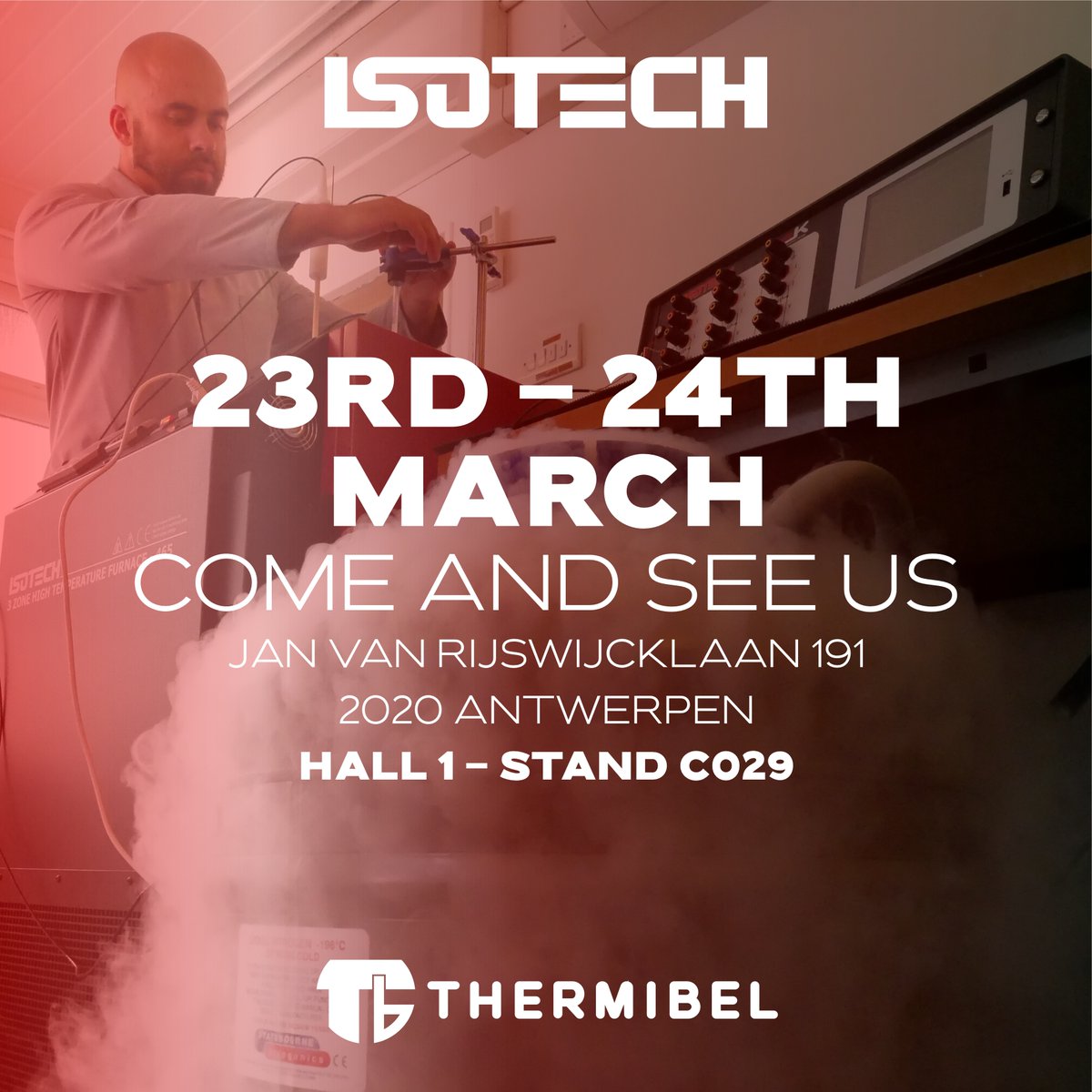 isotech's tweet photo. If you're in Antwerp on the 23rd-24th of March then make sure to stop by the M+C Exhibition and check out our stand set up by Thermibel S.A.

Read more here: https://t.co/gYFxeqaGCw https://t.co/rPo3MLSQEC