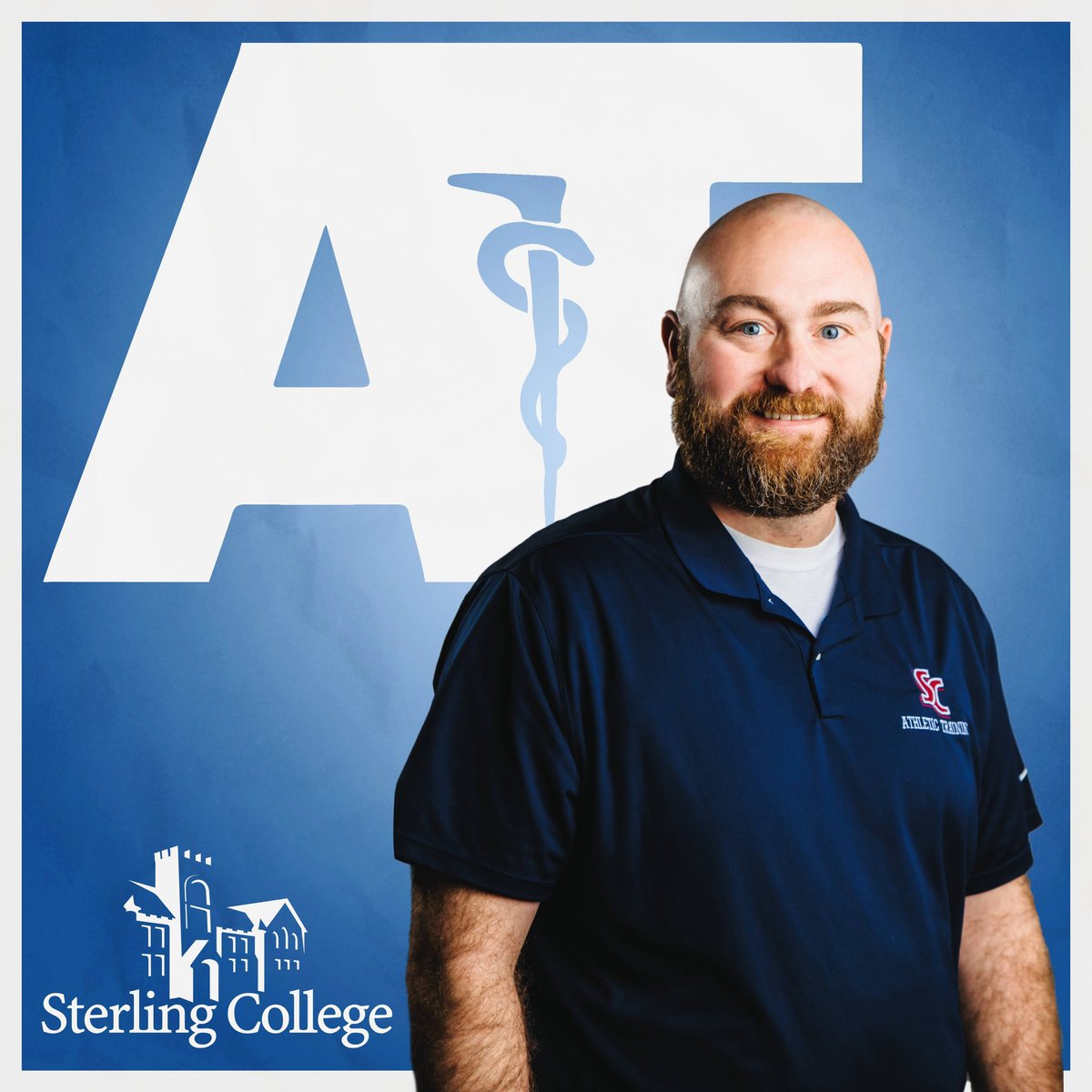 SCGradATP's tweet photo. Celebrating #NATM2022 and the theme of "where they came from", here is our own @AndrewDrakeATC Head AT @SterlingCSports. From the facial hairless football player, to the belt-buckle sidelines of @UWATigers and now back with at SC. Thanks Andrew for all you do! @NAIAATA20 https://t.co/AXGjbnxZzn