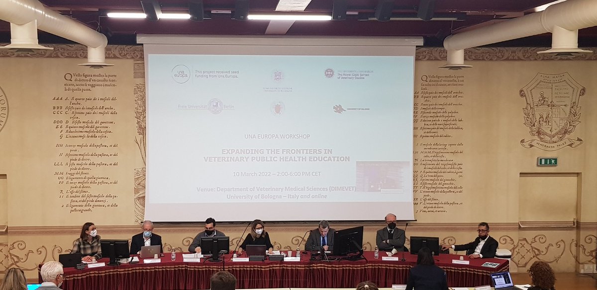 AlimentiSalute's tweet photo. Presenti a "Una Europa Workshop" Expanding the frontiers in veterinary public health education

Evento finale progetto "The virtual slaughterhouse simulator"

@Unibo @Una_Europa

#workshop #healtheducation #simulator #europa #universita #alimentiesalute #Bologna https://t.co/v42DKKRJay