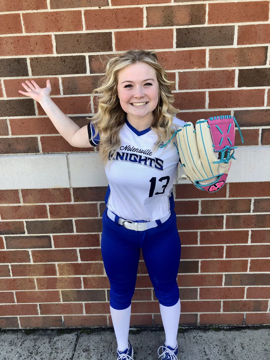 wcsnhssoftball's tweet photo. Rylan, junior pitcher, wants you to know there’s only 13 days until our first home game! #uKNIGHTed https://t.co/V3dIWLR2HD