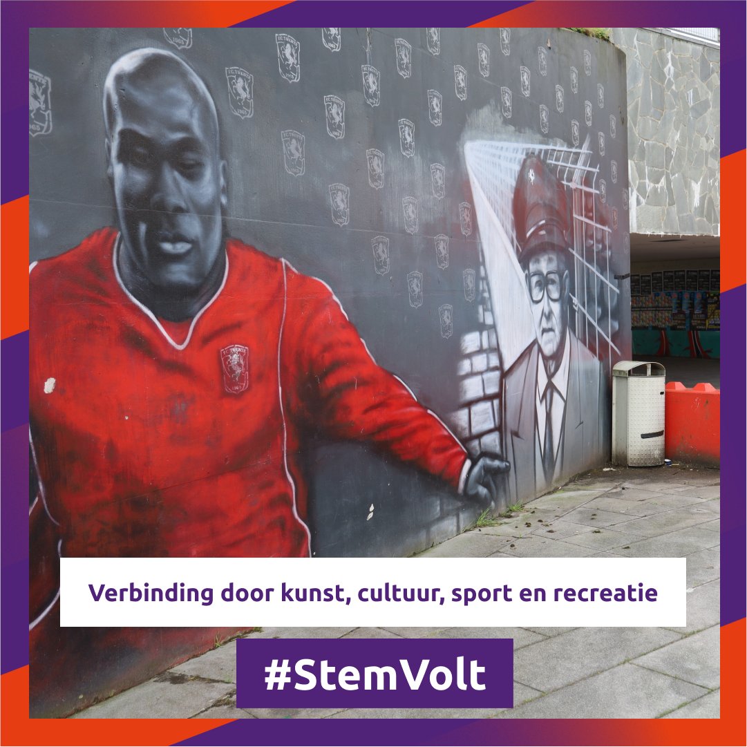 VoltEnschede's tweet photo. Kunst, cultuur, sport en recreatie zijn essentiële, waardevolle elementen in onze samenleving. 

Volt maakt zich daarom sterk voor meer en veelzijdig toekomstgericht sport- en cultuurbeleid dat gericht is op verbinden. Benieuwd hoe we dat gaan doen?

https://t.co/J8Oi7yBgYL https://t.co/TZLN0zD4RF