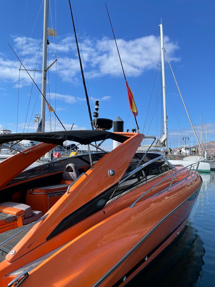 Our soft top - with a difference!! 🤣 #lanzarote #puertocalero #puertodelcarmen #sailing #sun #holiday #luxury #weather #hot #morning #playablanca #orange #Summer2022