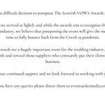 Photo by The Scottish VOWS (@VOWSAwards)