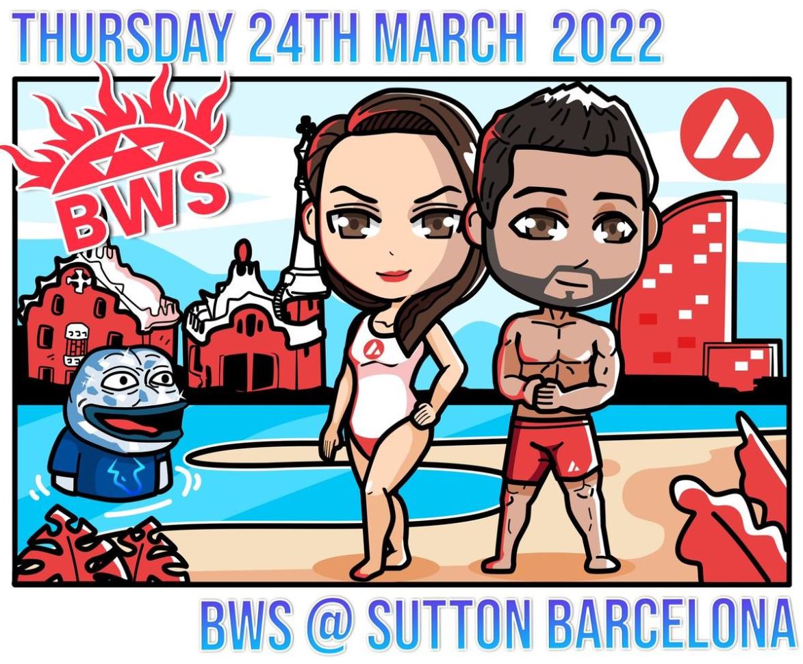 bwsnft's tweet photo. Announcing the launch of BWS NFTs! Utility to be derived from upcoming BWS ecosystem.

Winners of our upcoming 15 piece auction will enjoy bottle service at the exclusive Sutton nightclub in Barcelona on 24th March.

More details soon

#avax #defi 
@avaxsummit @BondiWealthSec https://t.co/U4i6MZ3BLE