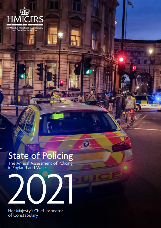 HMICFRS's tweet photo. THREAD: Sir Thomas Winsor has today published his final #StateOfPolicing report as he prepares to leave his role as Her Majesty’s Chief Inspector of Constabulary at the end of March.

Here are some of the main points from his report.

1/17

Read more: https://t.co/CNEwK3vuKd https://t.co/dYHTnZmTOs