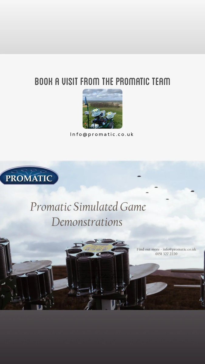 promaticltd's tweet photo. Not sure which game trailer to buy? Contact us to arrange an onsite visit and demonstration #simulatedgame #clayshooting #promatictraps #marketleader https://t.co/DuqM4v3Wtl