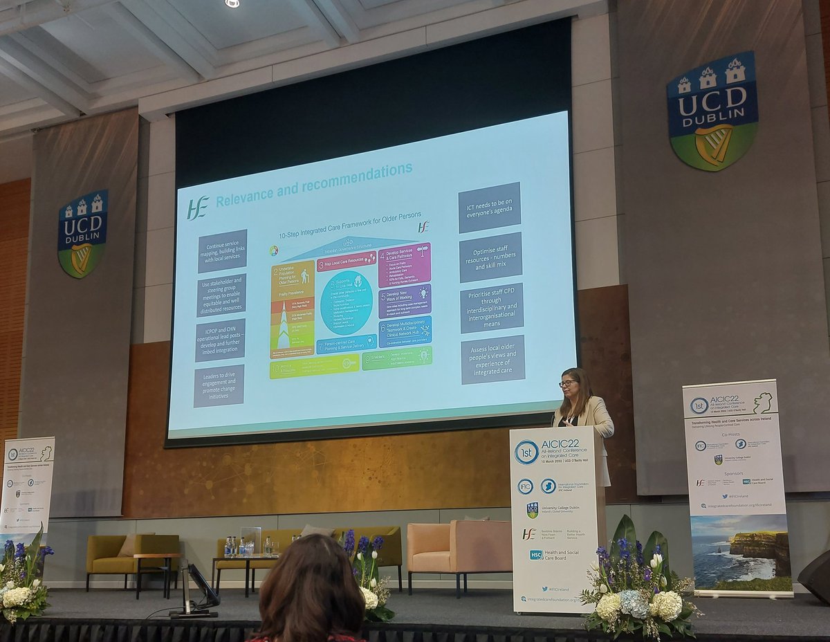 Excellent presentation of Dissertation findings about perceived enablers and barriers to implementation of @ICPOPIreland by @clare_mullarkey  at #IFICIreland #AICIC22