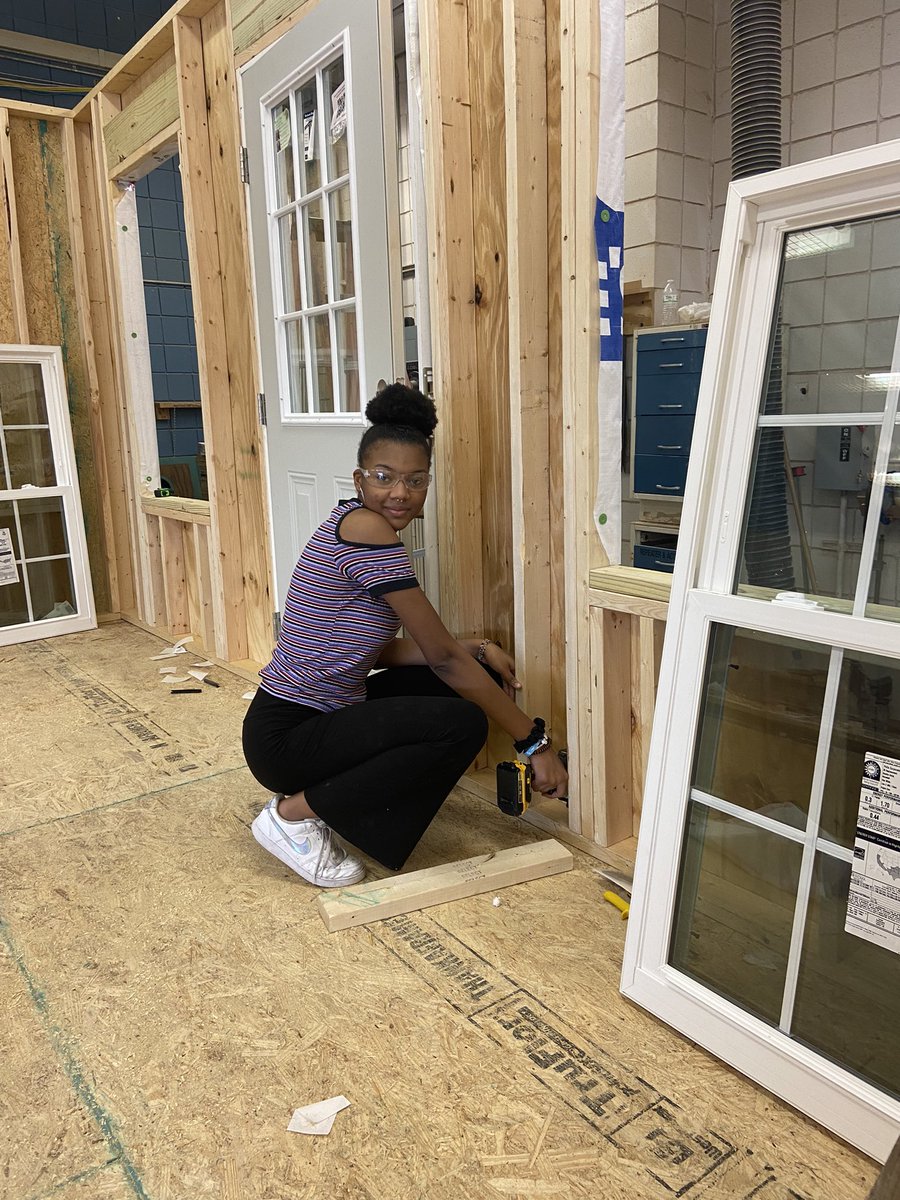 Girls in Construction at Southside High School! #ctefornc #beaufortcountyncschools #girlpower #bcs #madeinboco