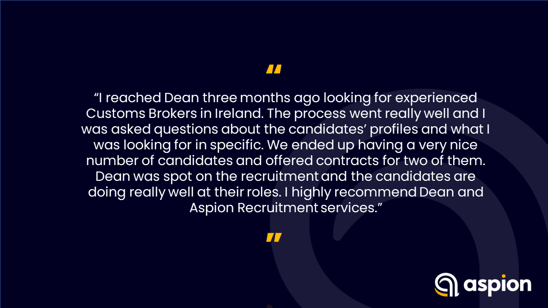 OldAspion's tweet photo. Yes Dean! Well done for this great review...

Want to work with a search partner that is honest, genuine, and will find you the best talent? Partner with Aspion!💥

Call us on...
☎0151 209 2050 https://t.co/Csinm2Yr8X