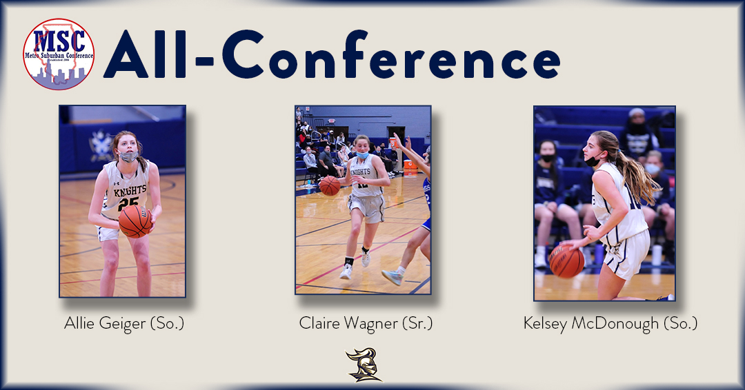 ICCPKnights's tweet photo. IKYMI: Claire Wagner, Allie Geiger & Kelsey McDonough named MSC All-Conference for the 2021-22 Girls Basketball season. Augie Wassmann and Johnny Hilgart receive All-Conference recognition for MSC Boys Basketball. #weareIC #KnightUp217 #iccphoops #allconference https://t.co/yA2EhaQQbE