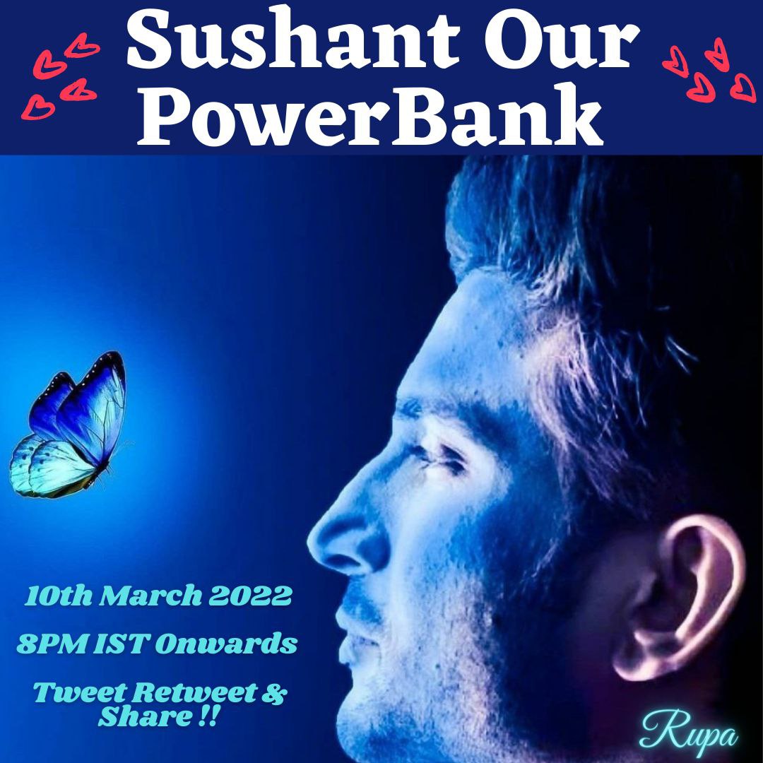 KachruRachna's tweet photo. 🔥EVENING TAGLINE🔥

Our SSR is epitome of strength.He, the pathfinder for all of us in this Justice battle &amp; our leading light

SSR has distributed his energy among all of us so that we can be unstoppable &amp; wont stop raising voice for his Justice

Tagline~Sushant Our PowerBank https://t.co/9FqNxMXuYS
