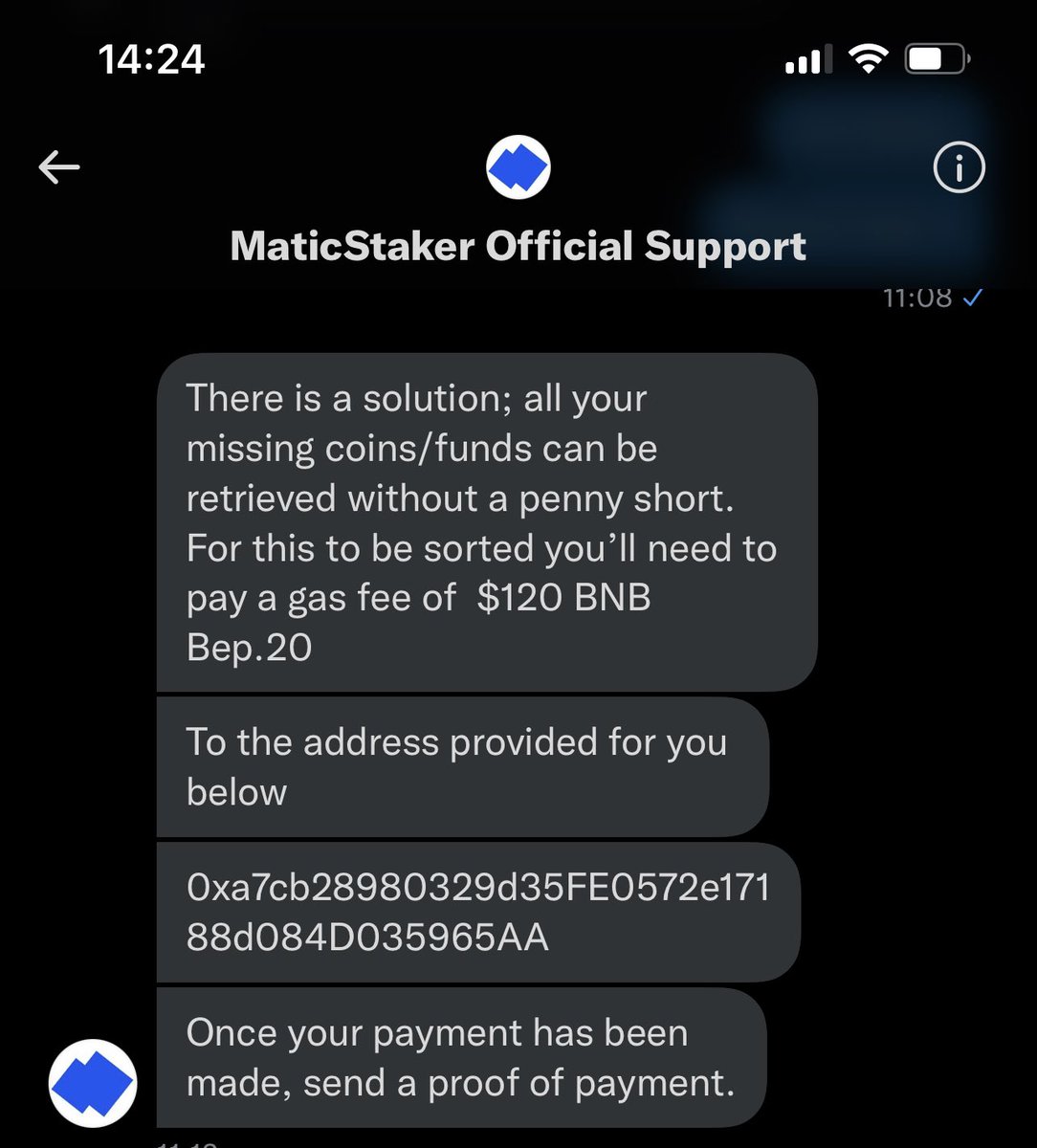 Pamdemonium1987's tweet photo. @HypeManMango @MaticStaker @MaticStaker @Grayce00343581 you have lost my money… give it back https://t.co/bAmH6CSxAk