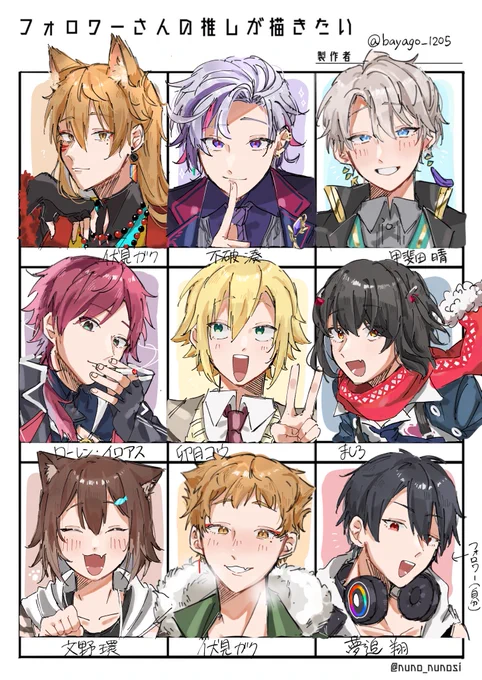 #フォロワーさんの推しが描きたい 
リプあざました…!タノシカッタ‼︎
塗りが雑なのは許せ 