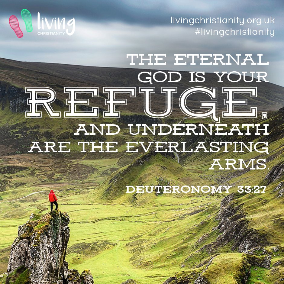livingchristorg's tweet photo. Deuteronomy 33:27 #livingChristianity #fulltimedisciple #refuge #quoteoftheday #MondayMotivation https://t.co/tkB8rv5Yyy