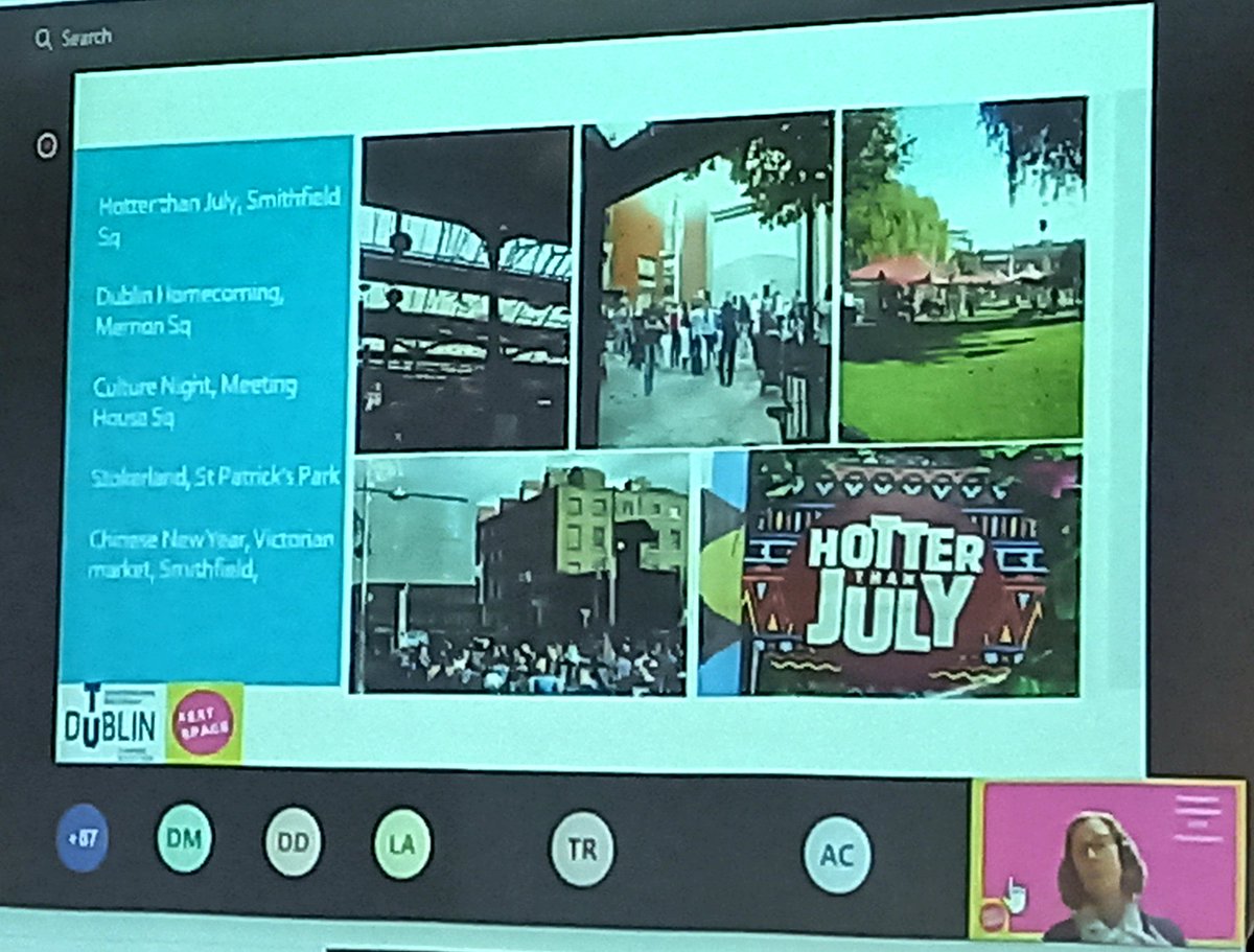 feargusd's tweet photo. Great @FESTSPACE1 conference today on festivals and public space in a post pandemic world, including heroic work from my colleague @Bmocquinn navigating a fire alarm evacuation during a live online presentation.. 🔥 #festspace https://t.co/WqnXAEa6X3