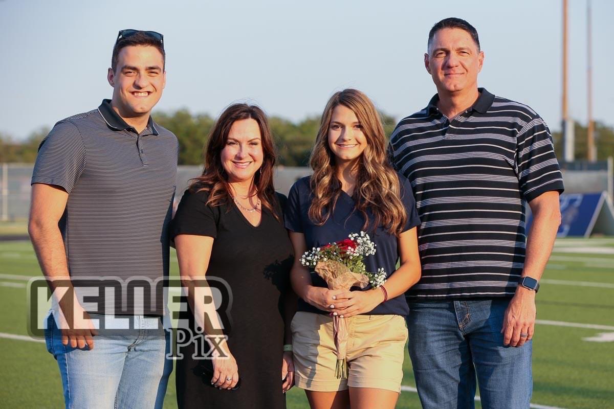 KHSATs's tweet photo. Meet Emma!  Emma plans to attend Oklahoma State to study environmental science with plans to be a marine biologist.  She also wants to open a bakery one day!  Her favorite memory was the playoff game this year against Trinity.  Thanks for all you do Emma and we appreciate you!!! https://t.co/RCSpe0B8g2