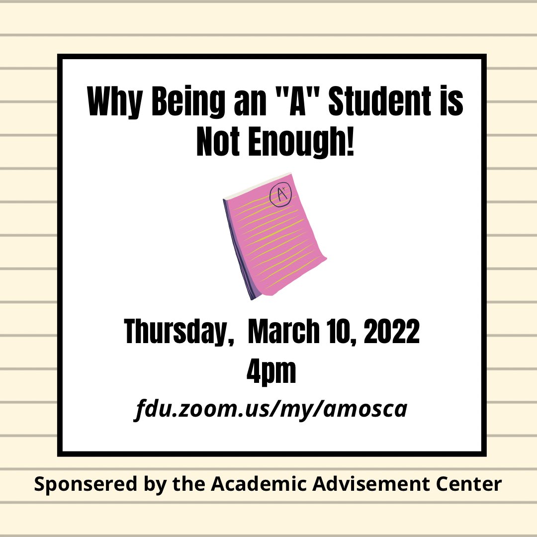 fduMetroAAC's tweet photo. Check out our workshop today at 4pm! https://t.co/Ogqui06XPO