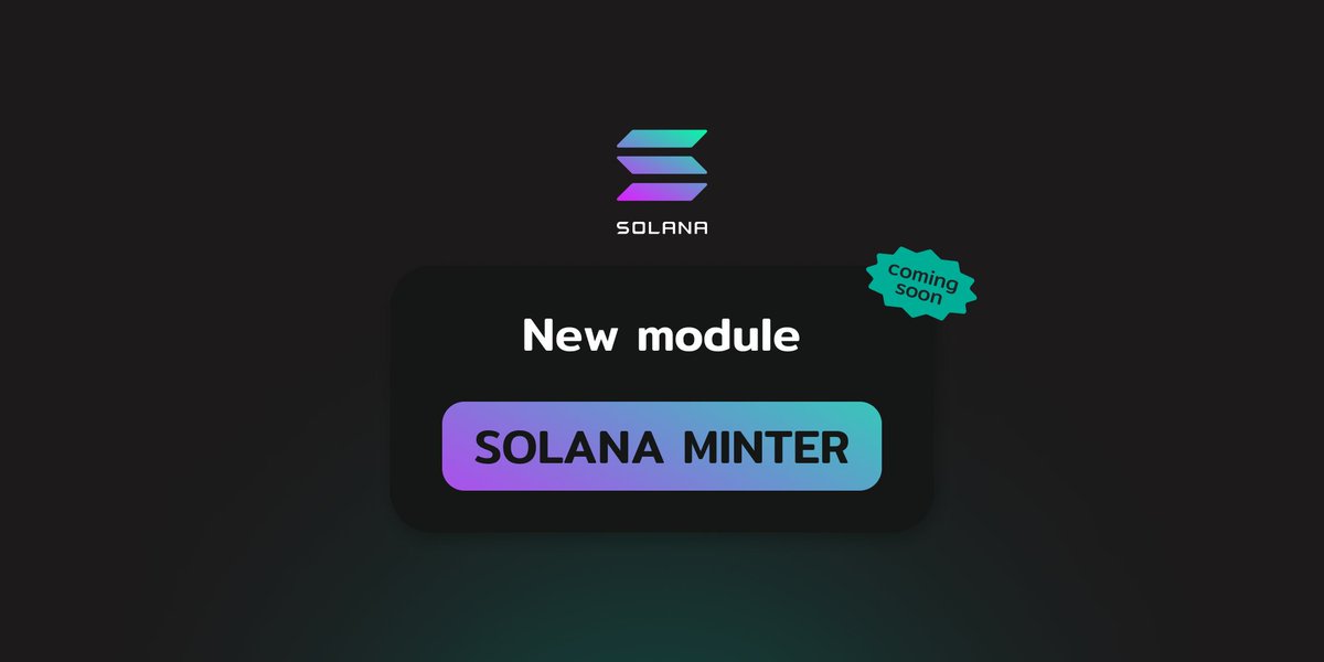 🚀Solana Minter

Be the 1st on #Solana  drops. A new module is coming soon.
In addition, we will implement a Wallet Manager for convenient management of your crypto finances ♻

Buy CactusSoft+ at a low price:
opensea.io/collection/cac…

#NFT #NFTs #OpenSea #Ethereum