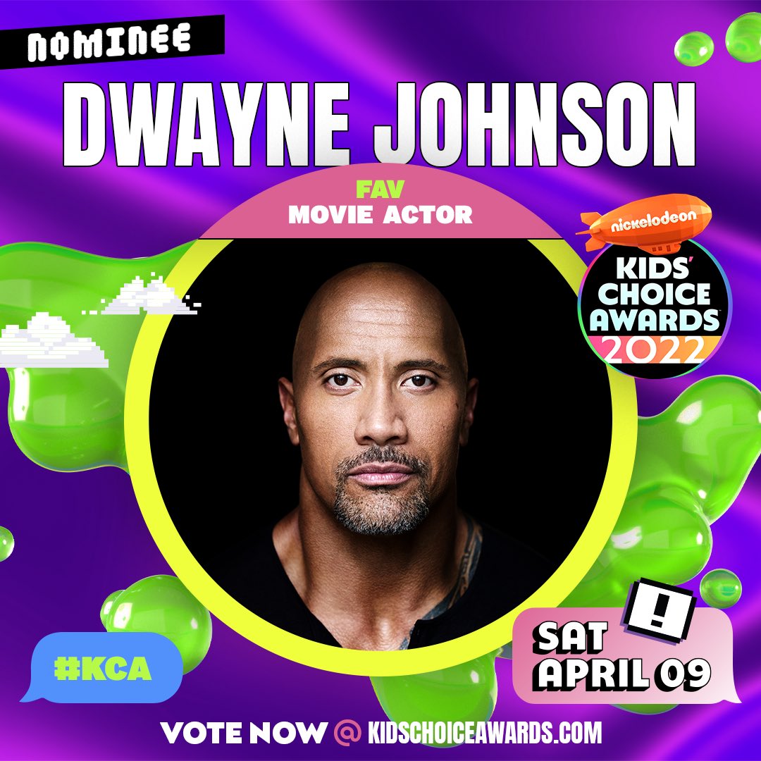 StephMcMahon's tweet photo. Congratulations to @TheRock, @JohnCena, @SashaBanksWWE &amp; @AustinCreedWins for their @Nickelodeon #KCA nominations for ‘Favorite Movie Actor’, 'Favorite Female Sports Star' &amp; 'Favorite Male Creator'! Cast your votes now at https://t.co/20w4aiu8aM and tune in on April 9th! https://t.co/NehxJhvwOA
