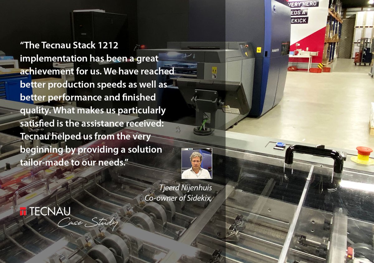 TecnauGroup's tweet photo. Learn how #Stack1212 user Sidekix benefitted from the #cutsheet system https://t.co/40RhOAXpha more details here https://t.co/Lg2J530Xg2 #Inkjet #ProductionFinishing #Indigo #HP #KonicaMinolta #AccurioJet #KM-1 #Fujifilm #JetPress #JPress https://t.co/2hkBSBhBUB