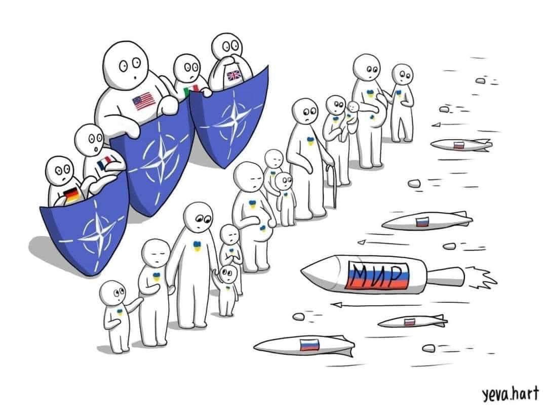 ukraine's perspective (despite all the weapons being sent...they fear the outcome is the same)