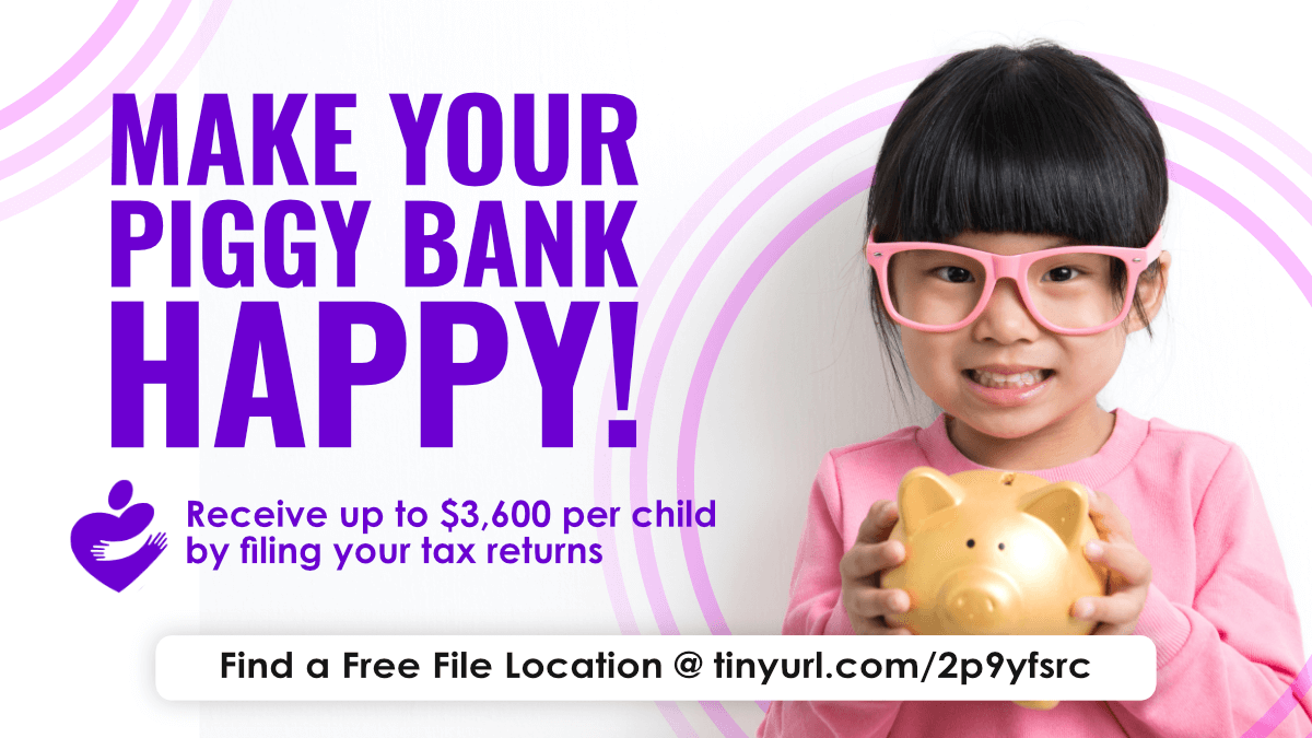 CAPartnership's tweet photo. It's not too late for families to take advantage of up to $3,600 per child afforded by the Child Tax Credit — all you need to do is file a 2021 tax return. Find a Free File location: https://t.co/L4V8sDAXZz #TaxRefund #ChildTaxCredit #CTC #GetYourTaxCredits https://t.co/9FcF5R6oNQ