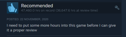 SirJimbles's tweet photo. Steam reviewers will have 50 hours in a game and be like "it's alright" as if they've just done the funniest thing ever. 

You will NEVER be as cool as the Bad Rats community. https://t.co/3gNZn7MP9O