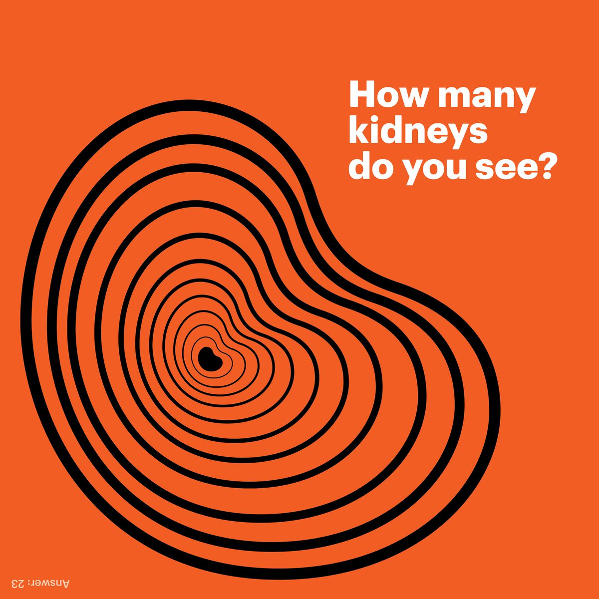 DonateLife's tweet photo. Today is #WorldKidneyDay! No matter the number of kidneys you see, you may only need 1 to live a healthy life. Learn more about living kidney donation at https://t.co/URG41w9P5R. Thanks to @nkf for the art &amp; question! 💙💚🧡 #DonateLife https://t.co/HQM6OoLBw8