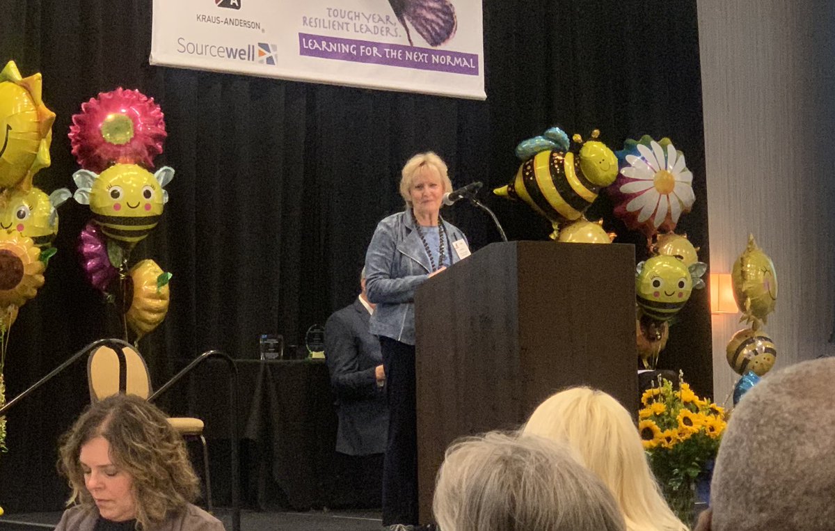 Supt_Adams's tweet photo. A great start to the #MASAMASE22 Conference with @DebHenton beginning with inspirational words! Congratulations to @MikeFunk241 and all others for being recognized by your colleagues for your positive contributions to public education. https://t.co/C3QnStPhfM