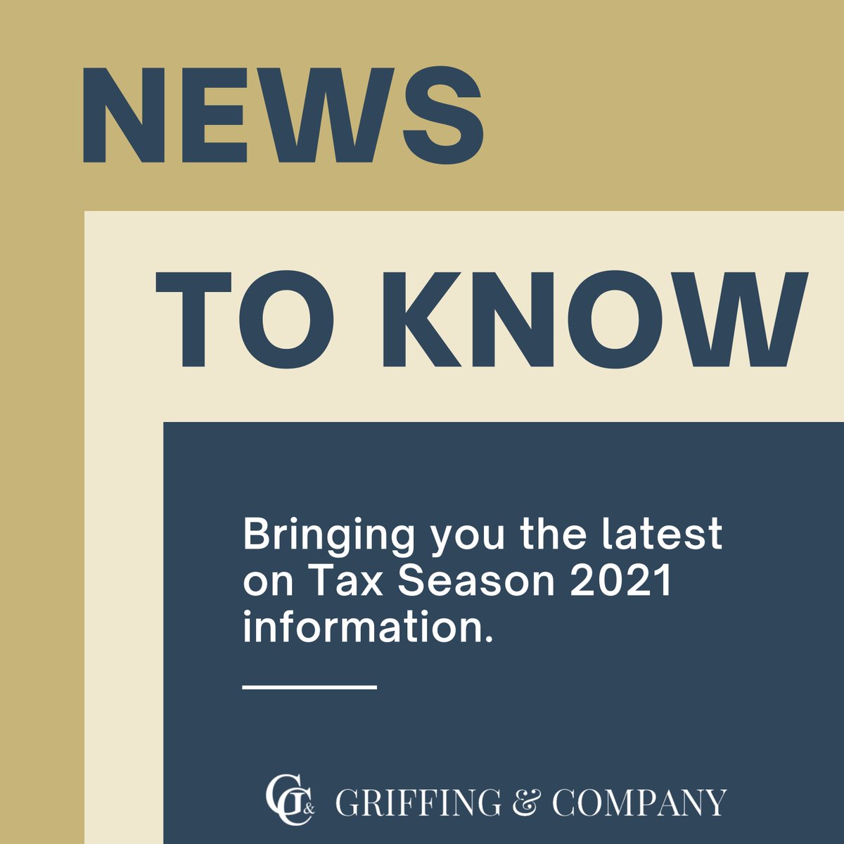 GriffingAndCo's tweet photo. With just over five weeks left in the 2021 tax season, we've pulled a bunch of tips together to help you get across the finish line. Check them out in our latest newsletter. https://t.co/kJEaURiXm8 https://t.co/cIvqpnE1AE