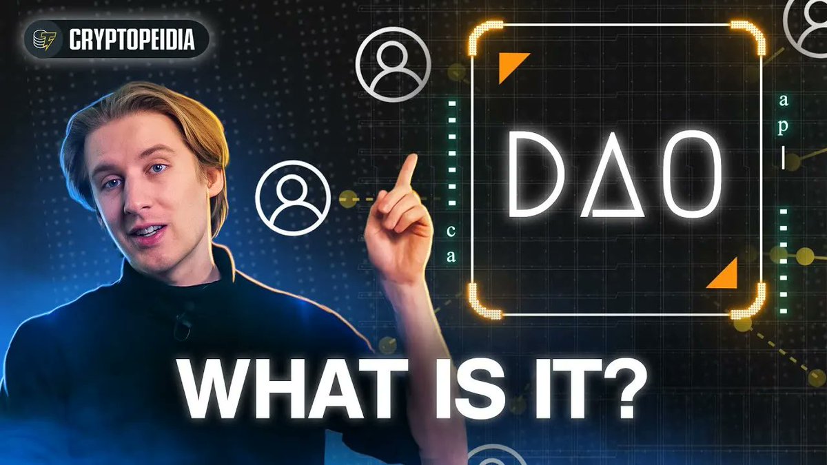 Cointelegraph's tweet photo. Want to learn more about DAOs? This video will help: https://t.co/BAzvFF1PY4 https://t.co/cm1LLZg3Ic