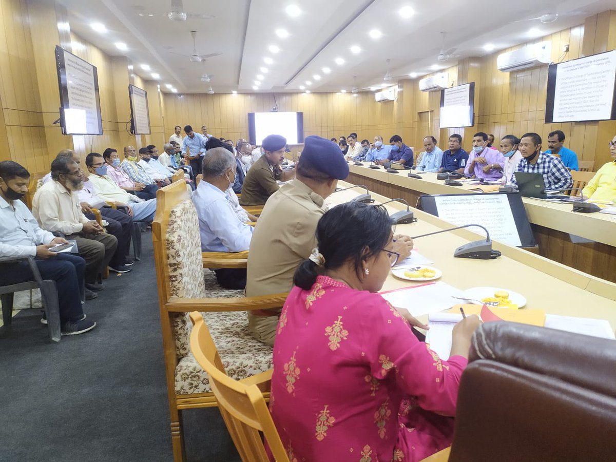 dcudalguri's tweet photo. Meeting of District Level Examination Supervisor Committee for H. S., H. S. L. C., Assam High Madrassa Examinations held today at Conference Hall, DC Office, Udalguri today.
#dcudalguri #uday_praveen #Udalguri #Assam #India https://t.co/S8OPamCeSX