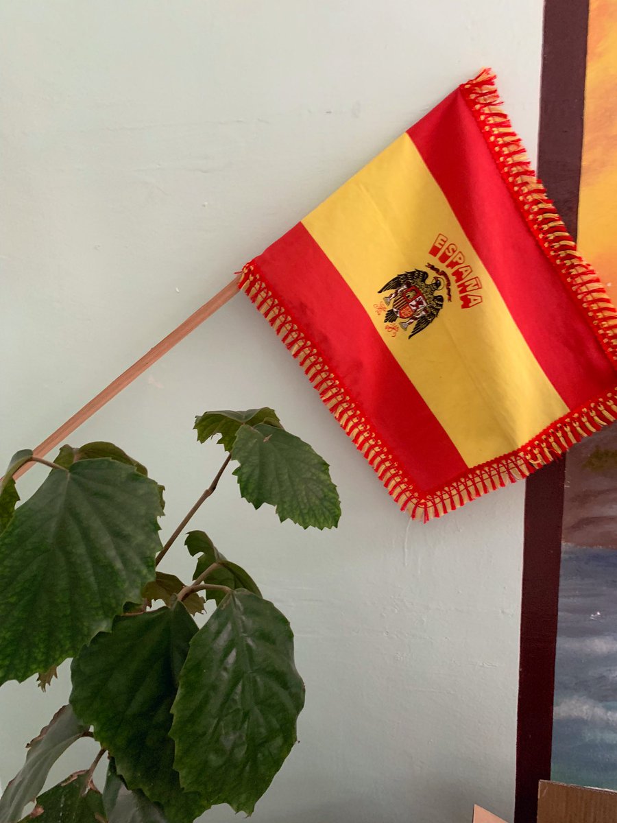 albertmercade's tweet photo. Hem anat a una escola de castellà a Lviv i tenien penjada aquesta bandera. Els hem explicat què era i l’han llençat a la paperera. Ja hem fet més per desnazificar Ucraïna nosaltres que Putin. https://t.co/1oYUhArV1v