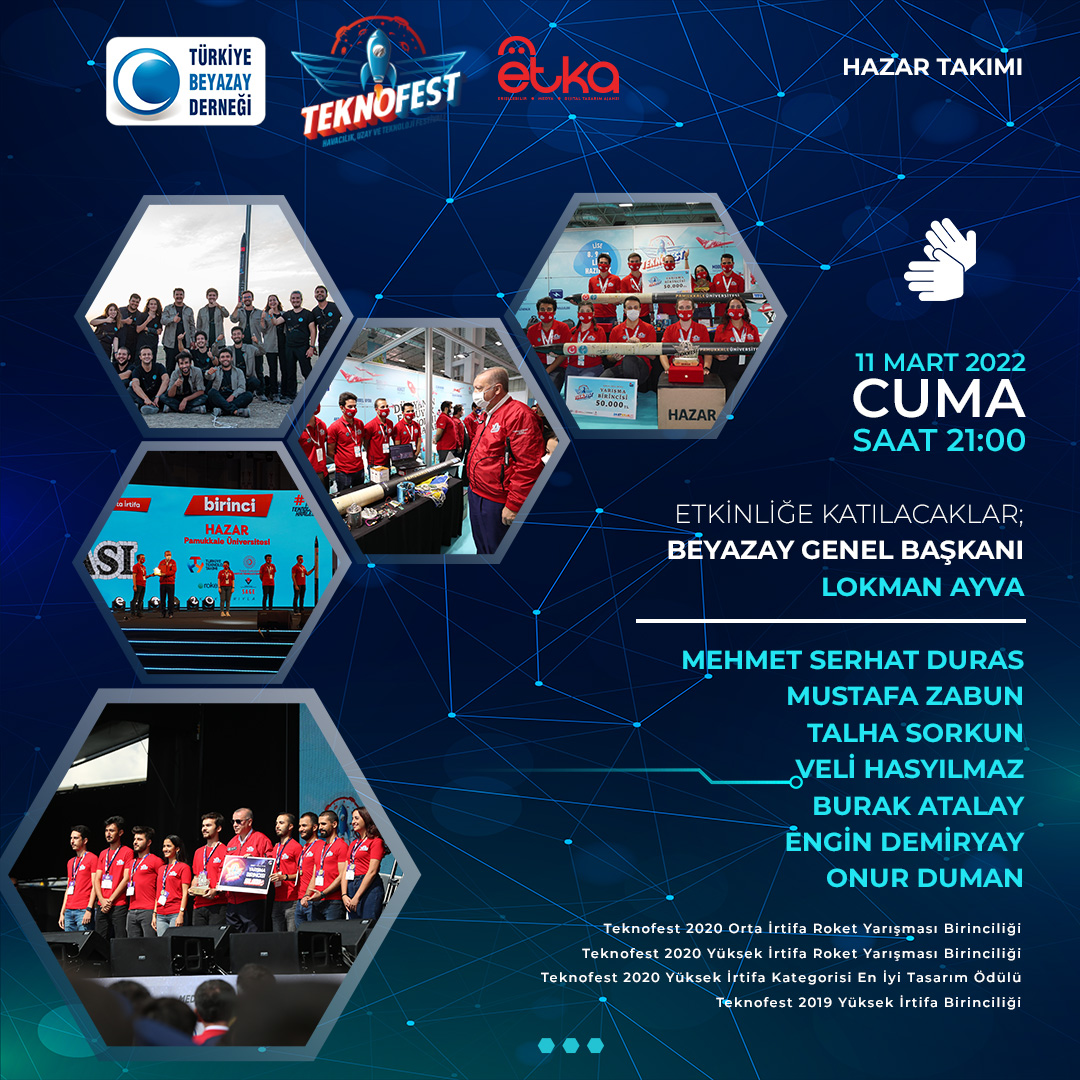 Şaşırtıcı şeyler oluyor. SohWeb 1.3 versiyonuyla Cuma akşamı saat 21.00'da canlı yayında sizlerle...

#Beyazay
#TEKNOFEST2022  
#MilliTeknolojiHamlesi
#TeknofestKaradeniz
#Etka

Canlı Yayın Linkimiz;
youtu.be/8dmC4NaR9Fc