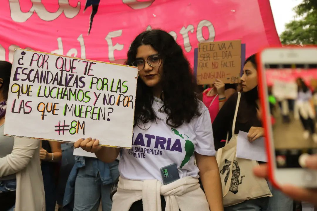matria_sde's tweet photo. #8M CON MATRIA 🔥💜

Este nuevo 8M nos encontró en las calles en un grito y abrazo colectivo. Porque sabemos que donde hay injusticias, hay derechos por conquistar.
Salimos a las calles para gritar que #LaDeudaEsConNosotras 🔥

Mirá algunas de las fotos👇🏼
https://t.co/XUdkZ1inr4 https://t.co/9AfxPJ18Mz
