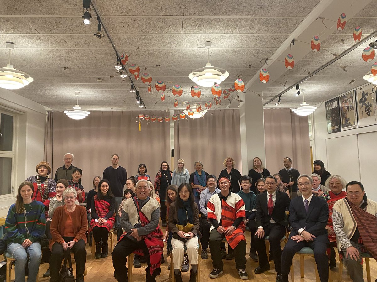 TaiwanInSweden's tweet photo. Taiwan #Seediq culture in Sweden! 🤩
On March 9, Ambassador Vincent Yao attended the Seediq cultural event jointly hosted by the Seediq cultural delegation from Taiwan and the National Museums of World Culture of Sweden. 🤝 https://t.co/QWugHBbbj6