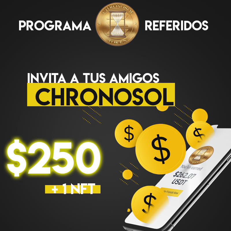 Te invitamos a participar en nuestro programa de referidos

TG: t.me/ChronosEcosyst…

#chronosol #juegonft #bscgem #lowcap #coinmarketcap #coingecko #binance