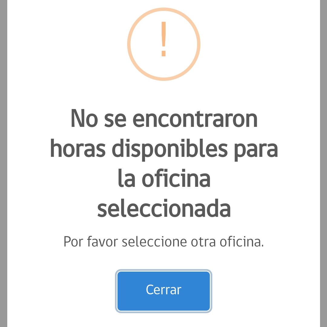 kuskolo's tweet photo. @RegCivil_Chile Si correcto, ahí me he metido, pero sale este mensaje. Y sale con todas las oficinas, en todas las regiones https://t.co/kV6MKR9AcQ