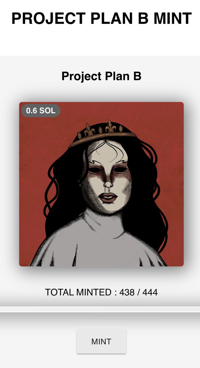 Project "Plan B" | SOLD OUT tweet media