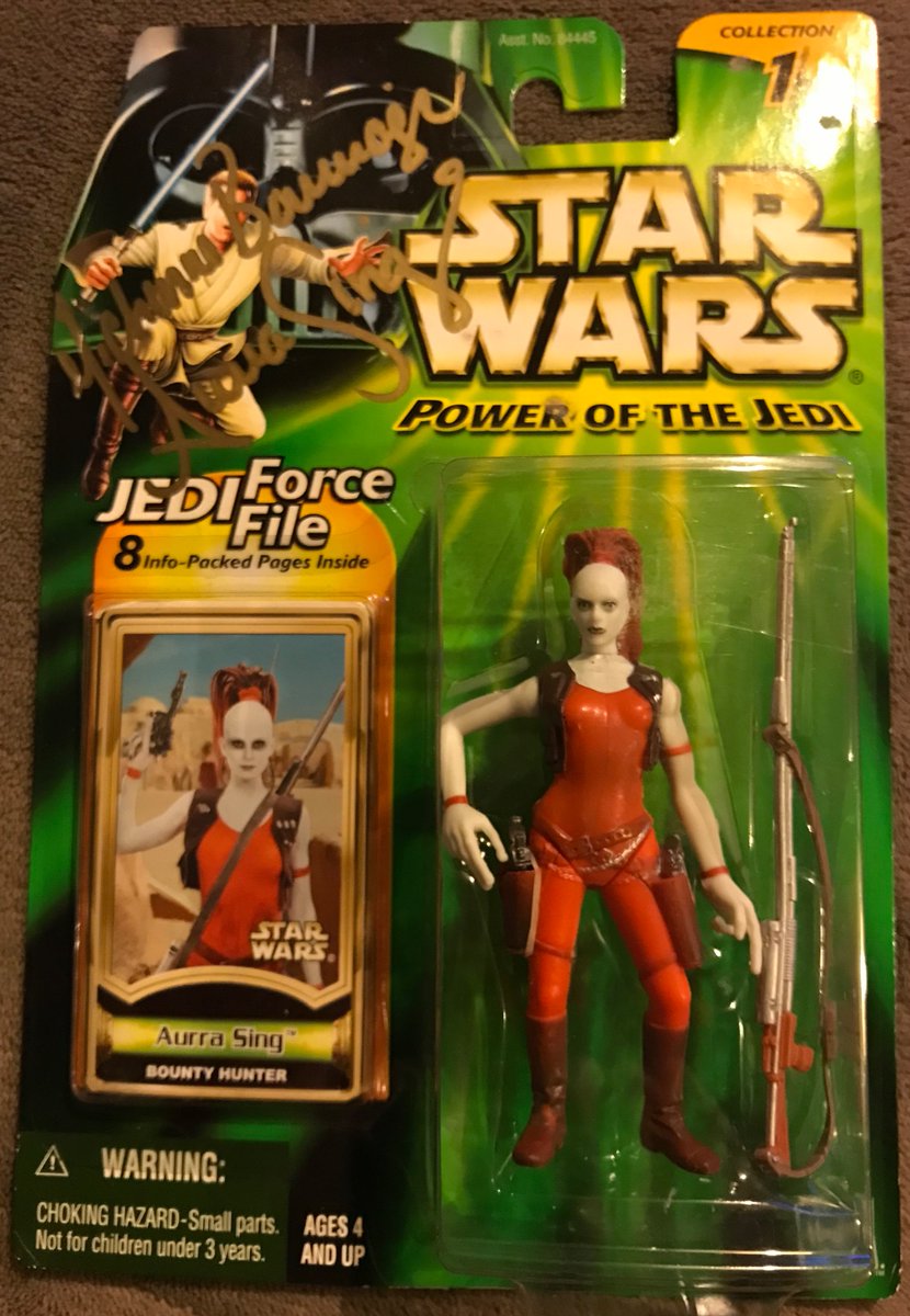 Today’s figure is Aurra Sing, signed by Michonne Bourriague.
#StarWars #PhantoMenace #AurraSing