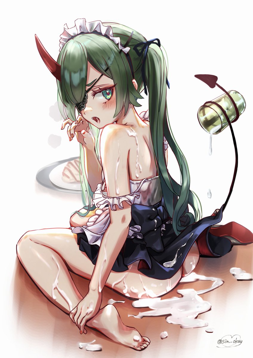 sin_okay's tweet photo. 働く苦怨（くえん）ちゃん🍒
転んじゃったけど割らなかったのでえらい🥳✨
#Sin_OC #oc #ArtistOnTwitter https://t.co/dE8Qu9U0uv