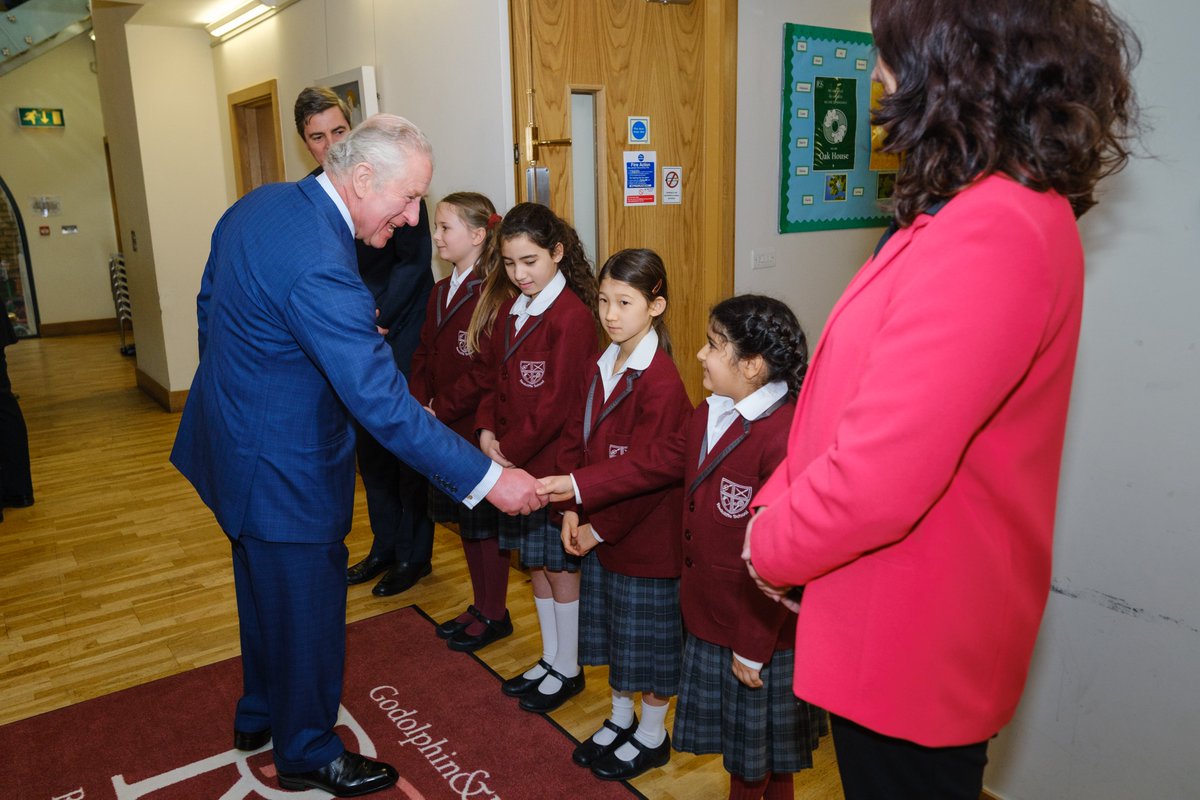 RedcliffeSchool's tweet photo. We were honoured to be part of the welcoming party at St Luke's for His Royal Highness, Prince Charles, who met with refugees and asylum seekers from Yemen, Afghanistan, Iran, Iraq and Ukraine, and learned more about the work of @HTBChurch's Refugee Response program. 
#WeAreRGS https://t.co/EUbqVZnDg4