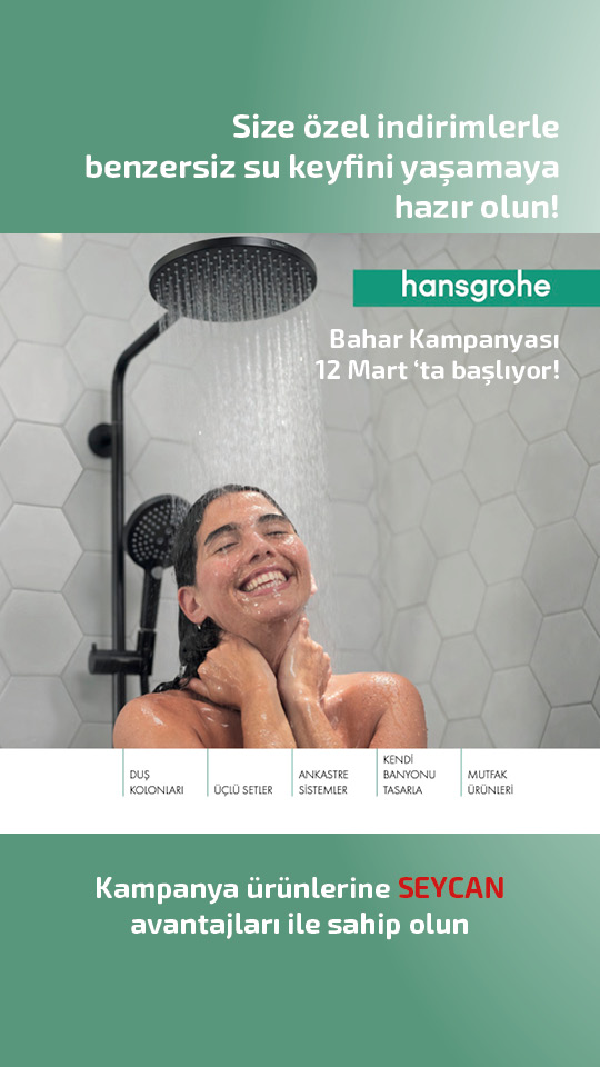 Hansgrohe Bahar Kampanyası'na hazır mısınız? Sunacağımız avantajlı seçeneklerle biz hazırız!
#hansgrohe #kampanya #baharkampanyası #banyo #mutfak #eviye #armatür