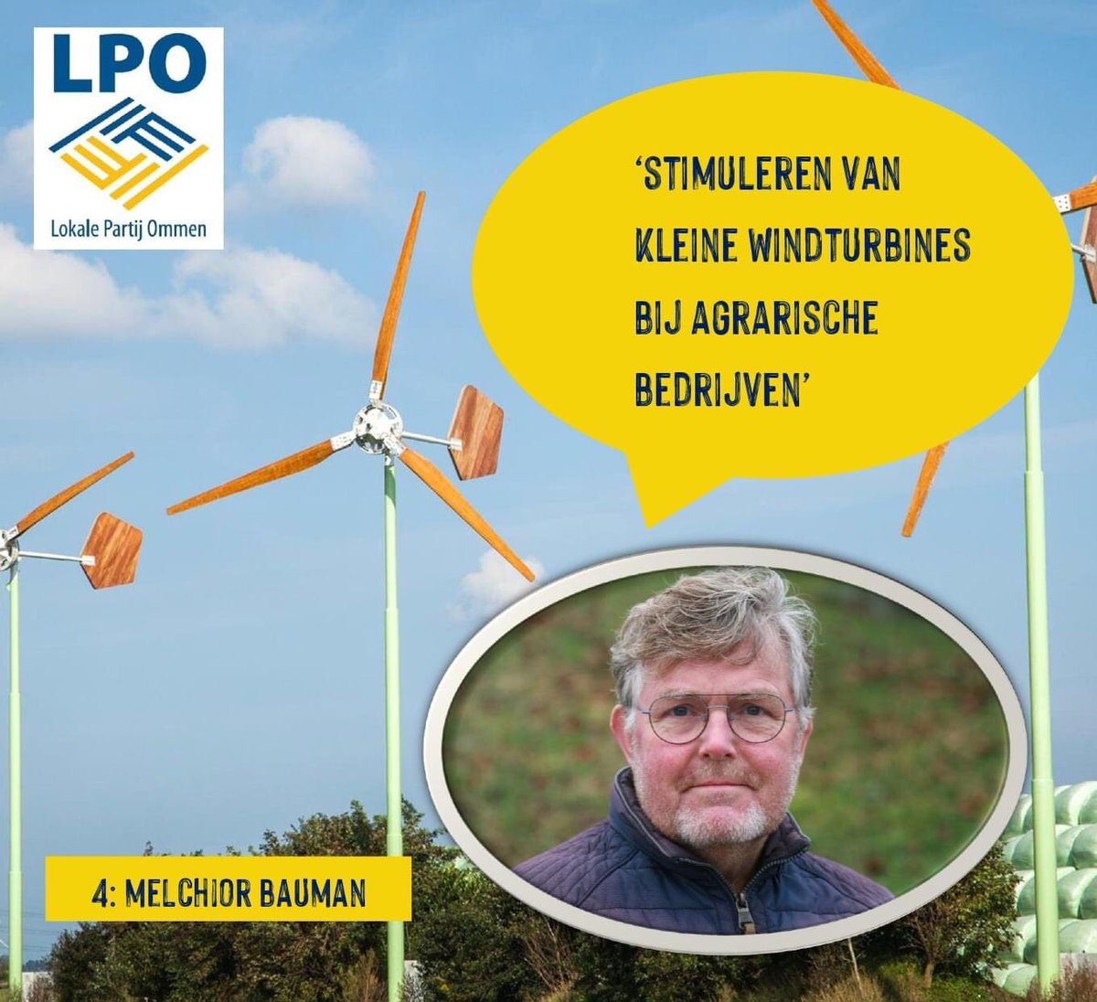 Fractielpo's tweet photo. Melchior was 4 jaar mede raadslid in onze fractie en hield zich bezig met o.a. Omgevingsvisie, Duurzaamheid en Energietransitie. Motto was zonnepanelen op daken en niet op landbouwgrond. Ook windmolens niet dicht bij woningen. Dat is de #LokalePartijOmmen. https://t.co/os0Iv9GvoI
