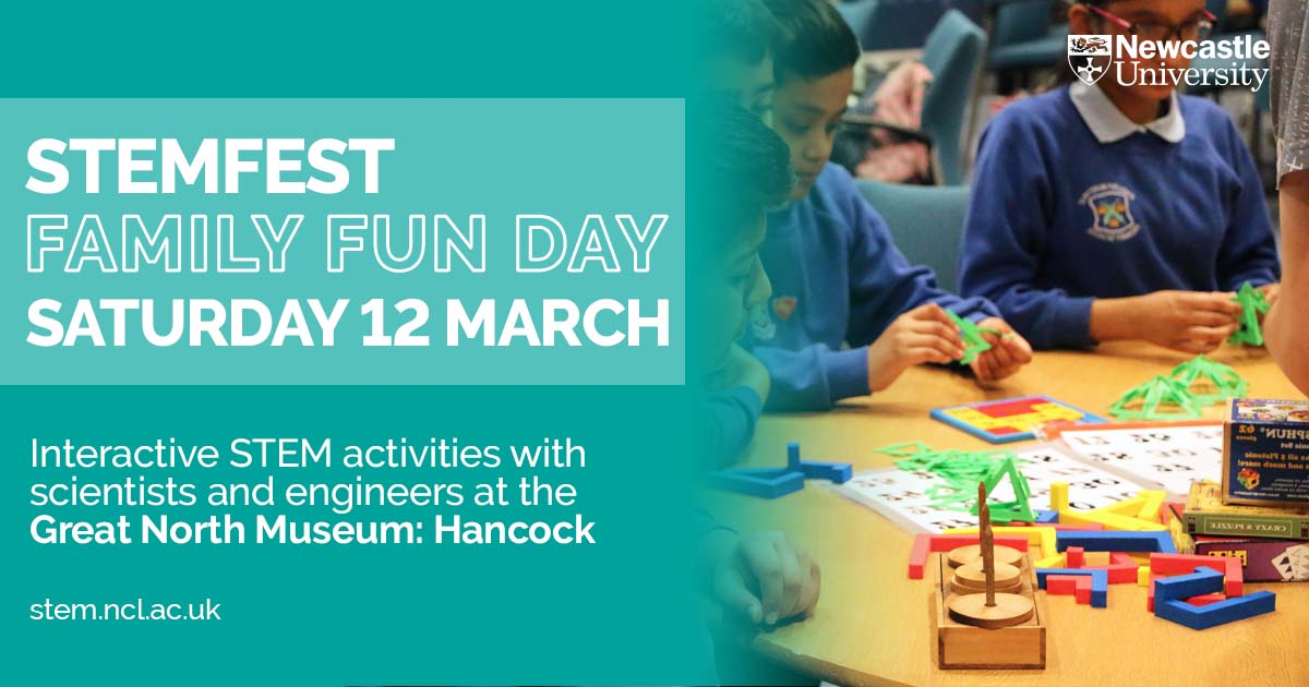 STEMNewcastle's tweet photo. Two days to go until our STEM Family Fun Day where you can try out lots of free STEM activities, including maths games with @christianp. Join us at @GNM_Hancock this Saturday!

More info: https://t.co/LD1ZvYEVwk

@StudentsNCL @EngageNCL @NCLMathsStats @NU_Parents https://t.co/rbENROOp2z