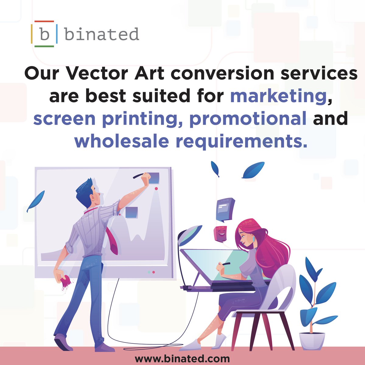 binatedinc's tweet photo. #Binated can transform your rough sketches and layouts into professional artwork that looks aesthetically great saving you time and resources .
#promotionalproducts #vectorart #illustration #vectorgraphics #graphicdesign #texas #adobe #vectordrawing #logodesigner https://t.co/6E5s16jOv6
