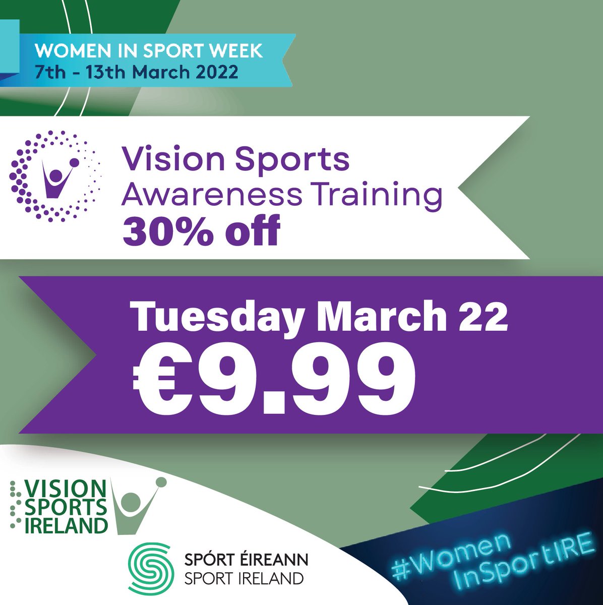 visionsportsirl's tweet image. To celebrate #WISWeek, Vision Sports are offering a 30% discount to our VS Awareness Training on March 22. Join us to learn more about vision impairment and coaching!  #professionaldevelopment 👉Register today via: ncbi.ie/event/vision-s…