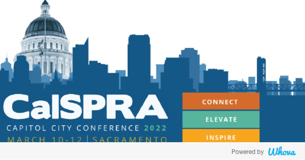PayjeRedmond's tweet photo. Hi! I'm attending 2022 CalSPRA Capitol City Conference #CalSPRA2022. Let's start connecting with each other now.  - via Whova event app https://t.co/wEVErWEXTg https://t.co/zlHMZi7Yjb